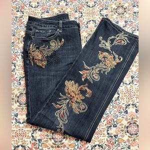 Gorgeous Reba embroidered jeans size 16